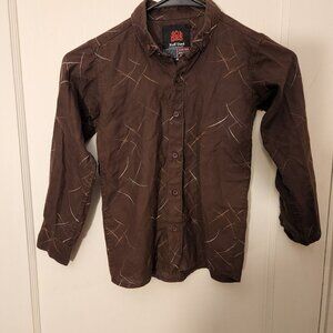 youth boy button down shirt long sleeve 8